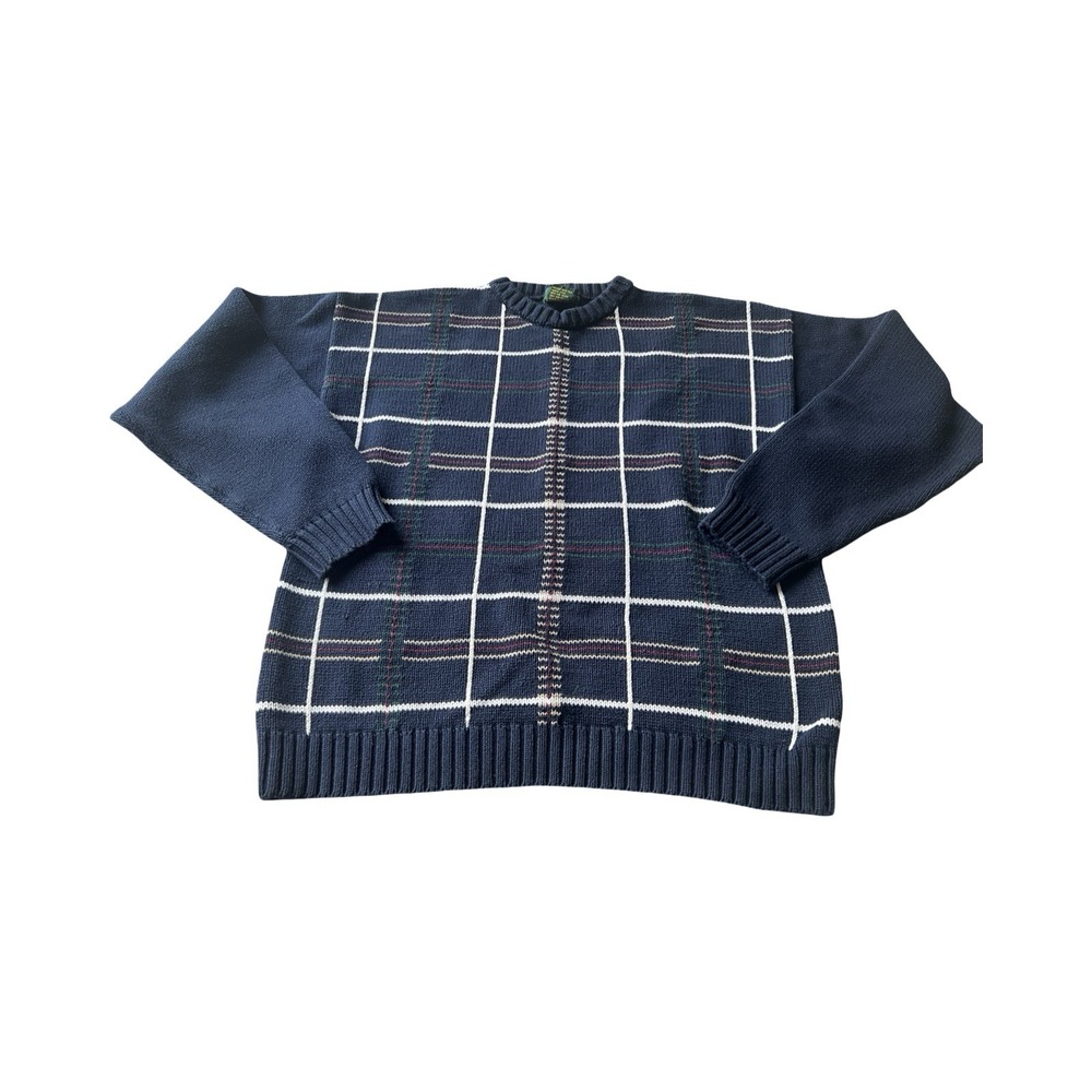 Vintage Club Room Sweater Mens S Navy Striped Pullover Golf‎ Rugby Outdoor